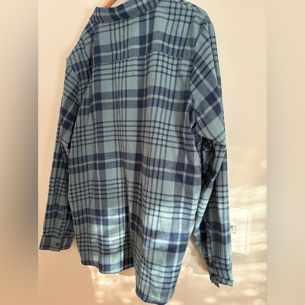 Field & Stream Teal and Navy Plaid Shirt - Picture 5 of 5
